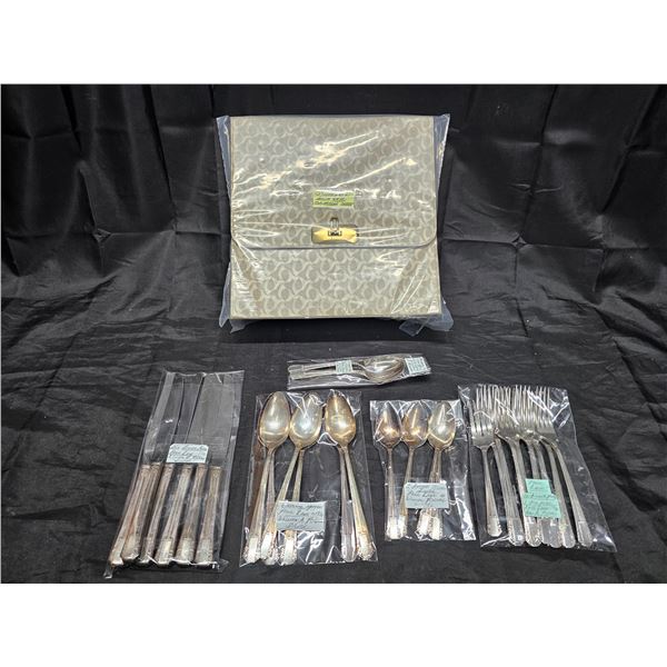 29-pc Parklane 1936 Wm. A. Rogers Silverplate Flatware w/ Case