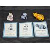Image 1 : (3) Franklin Mint Curio Cabinet Cats