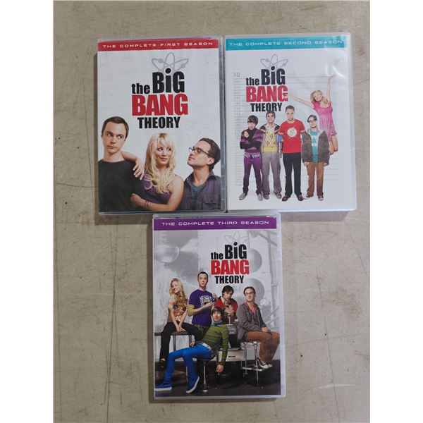 Big Bang Theory DVDs (Seasons 1,2,3)
