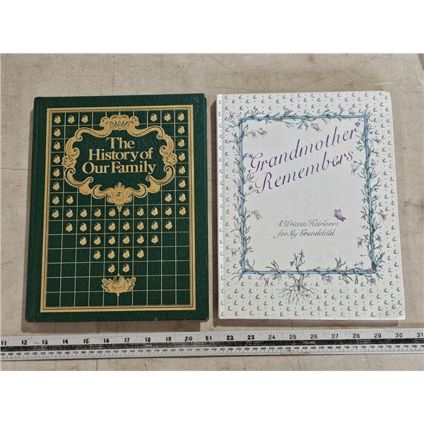 Family History fill-in books (new)