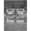 Image 1 : Heavy glass candlesticks