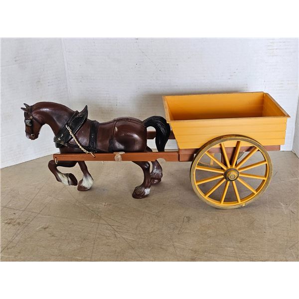 Horse and cart (has some repaired damage)