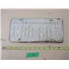 Image 2 : 1961 Sask License Plate (Farm)