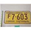 Image 3 : 1967 Sask License Plate (Farm)