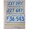 Image 1 : (3) 1972 Sask License Plate (Farm)