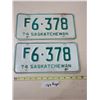 Image 1 : Pair of 1974 Sask License Plate