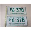 Image 3 : Pair of 1974 Sask License Plate