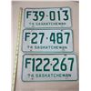 Image 2 : (3) 1974 Sask License Plate