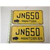 Image 3 : Pair of 2964 Manitoba License Plates