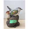 Image 2 : (4) Bird Figures , Ceramic Parrot, Robin
