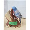 Image 4 : (4) Bird Figures , Ceramic Parrot, Robin