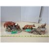 Image 1 : (2) Ceramic Fox + Rabbit Figures