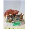 Image 2 : (2) Ceramic Fox + Rabbit Figures