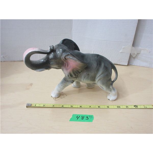 Large Elephant Ceramic 7'' Tall
