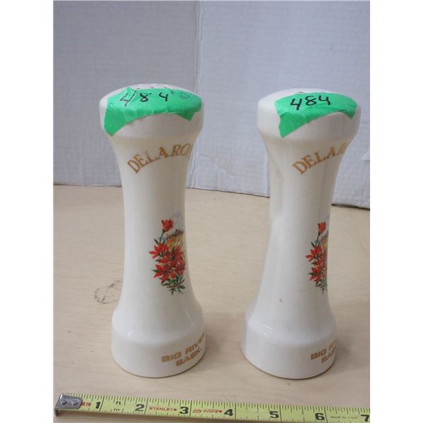 Delaronde Big River Sask Salt and Pepper Shakers
