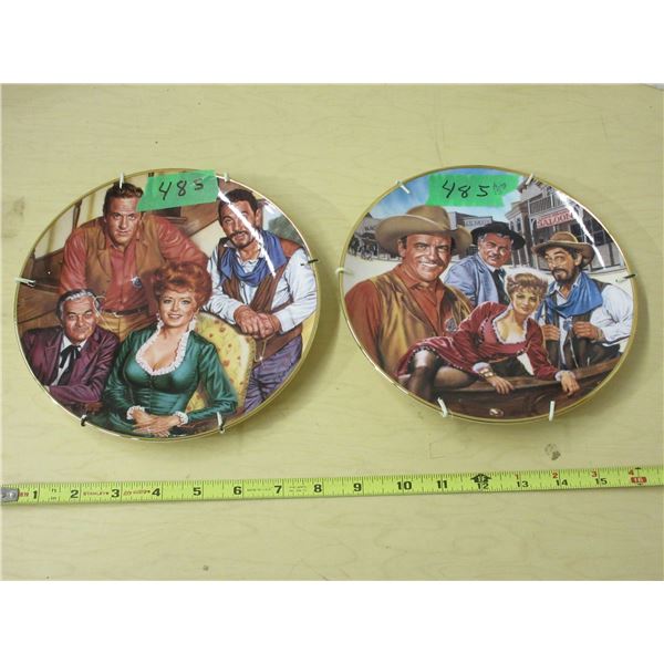 (2) Royal Doutton Gunsmoke Collector Plates