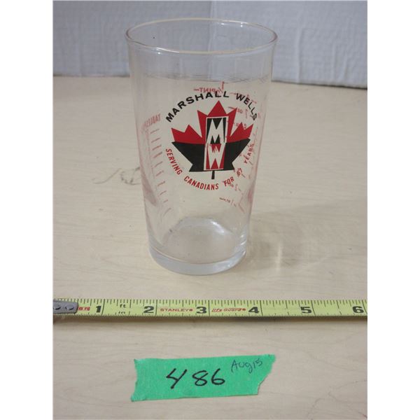 Marshall Wells Measuring Collector Tubbler