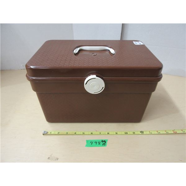 Vintage Plastic Sew Basket
