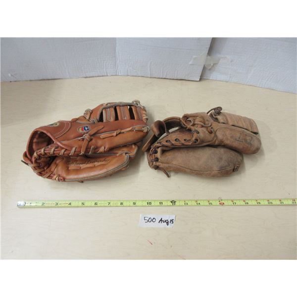 (2) Vintage Ball Gloves (Cooper)