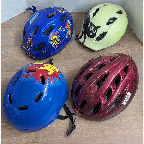 4 bike helmets