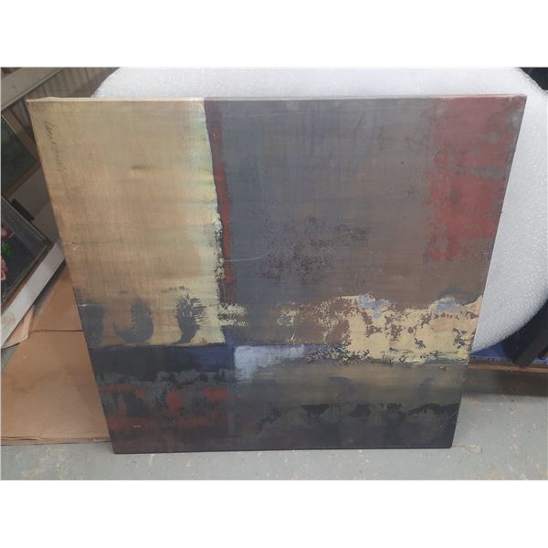 Teal Perception II and was created by artist Lanie Loreth. (35" X 35")