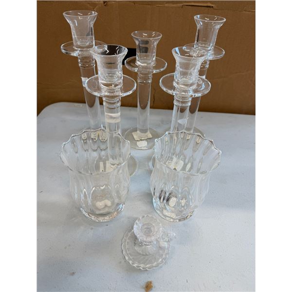 Glass Candle Holders