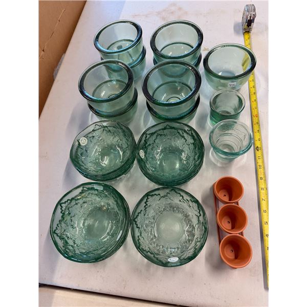 Green Glass bowls