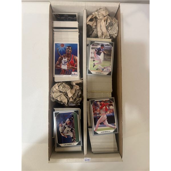Box of Assorted sports cards