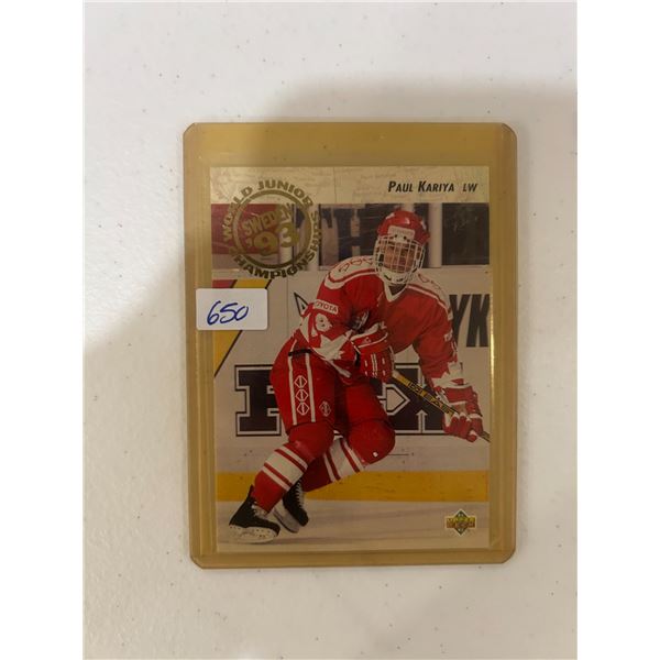 Paul Kariya - Rookie Card
