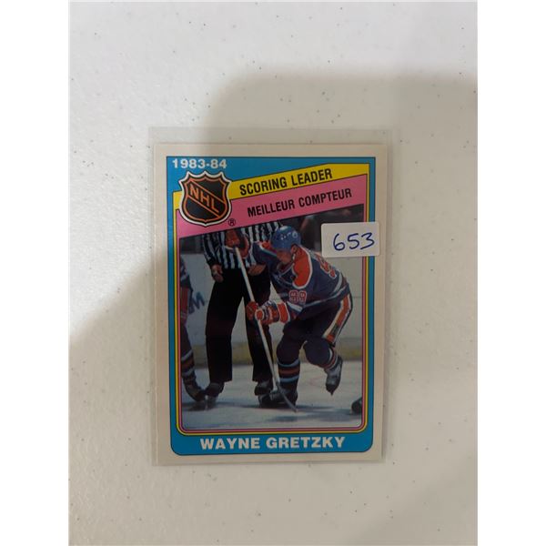 Wayne Gretzky - 1983-84 Scoring Leader - Hockey Card