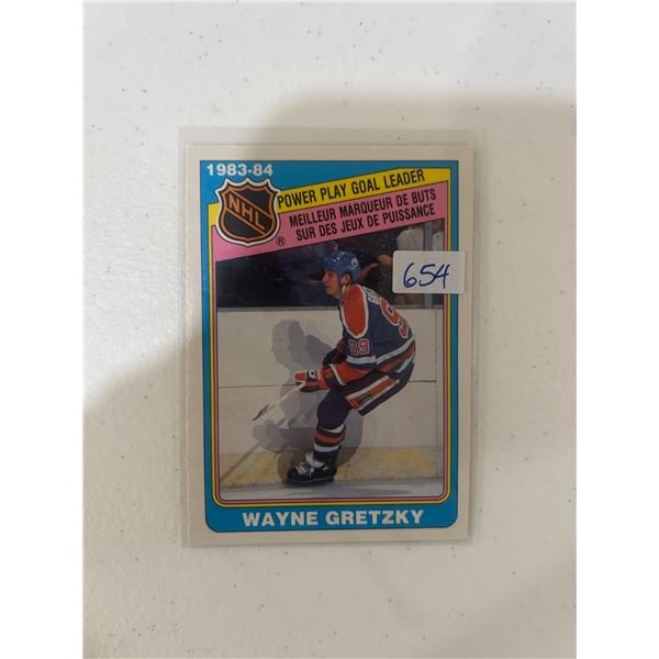Wayne Gretzky - 1983-84 Power Play Goal Leader - Hockey Card
