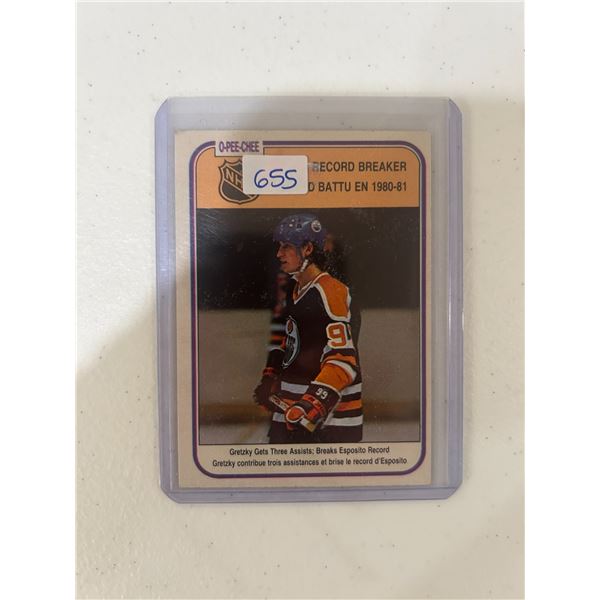 Wayne Gretzky - 1980-81 Record Breaker - Hockey Card