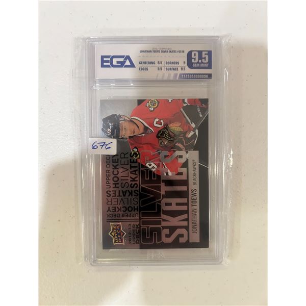 Jonathan Toews - Silver Skates Hockey Card - Graded Gem Mint