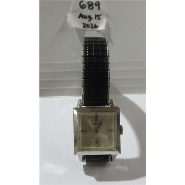 VINTAGE SWISS MADE BENRUS ART-DECO MAN WIND SUB 2ND DIAL RUNS