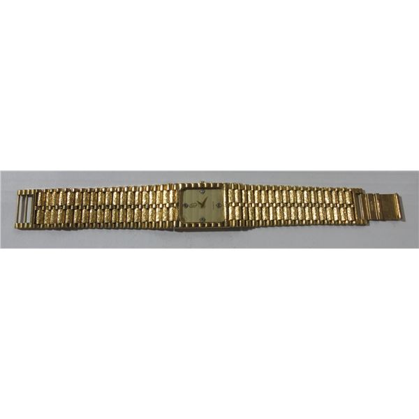 VINTAGE PAUL BREGUETTE DIAMOND TANK, NEW BATT, RUNS
