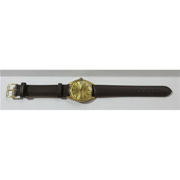 VINTAGE SWISS MADE GIROXA 17J, DATE @ 3, MAN WIND, RUNS