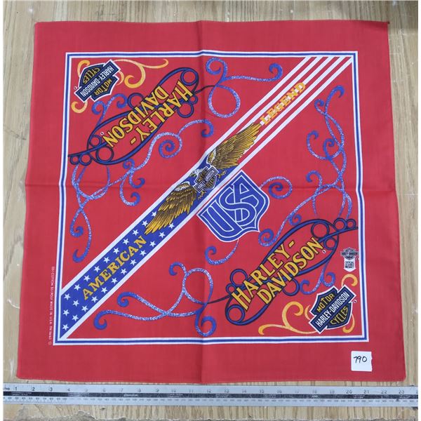 Harley Davidson Red American Legend Bandana
