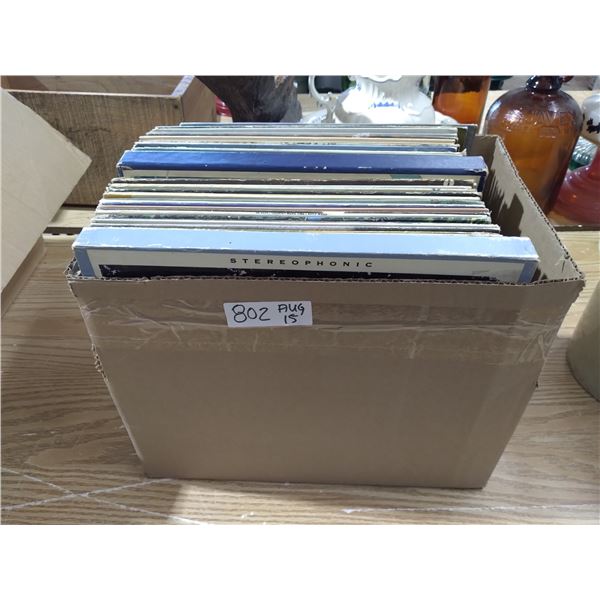 Box of Vinyl Records