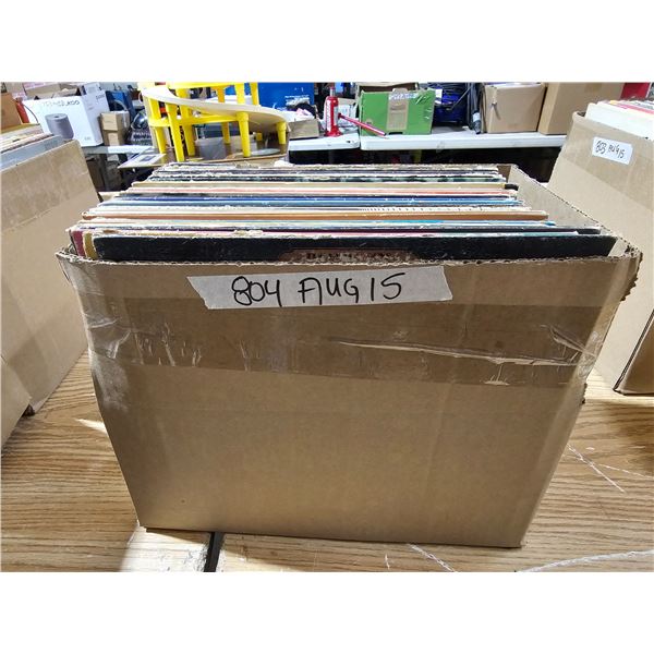 Box of Vinyl Records