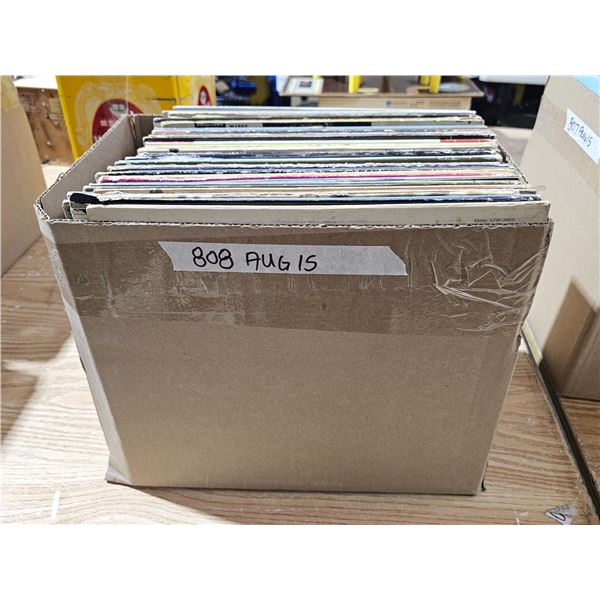 Box of Vinyl Records