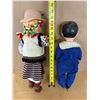 Image 2 : Vintage costume dolls from Europe, likely from the mid-20th century.