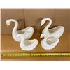 Image 1 : (4) Swan Planters.