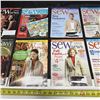 Image 3 : (10) Vintage Sew News Magazines.