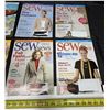 Image 4 : (10) Vintage Sew News Magazines.