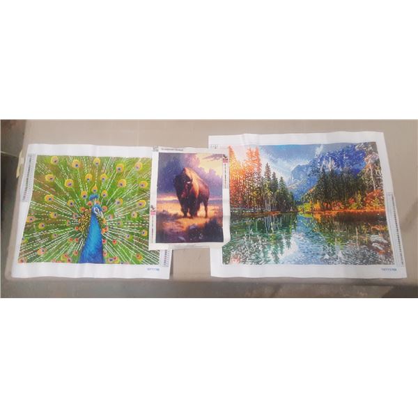 (3) Diamond Paintings.