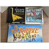 Image 1 : escape room, battleship, scrabble junior