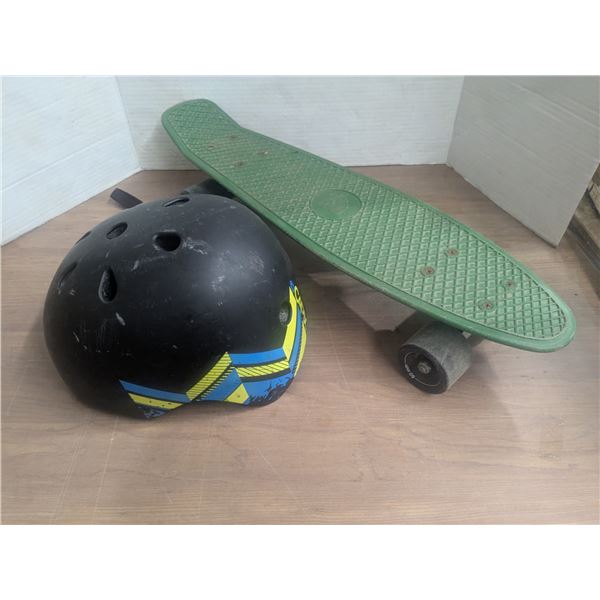 Bmx helmet Size med + banana board skate board