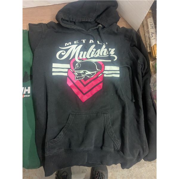 XL helly hanson sweater, with XL metal mulisha hoodie
