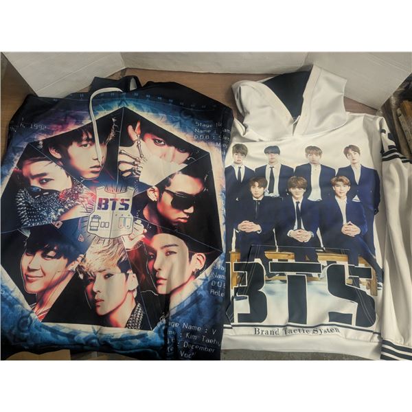 Lightweight BTS hoodies, XL and 3XL