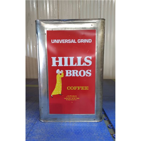 Large Vintage Hills Bros Coffee Tin